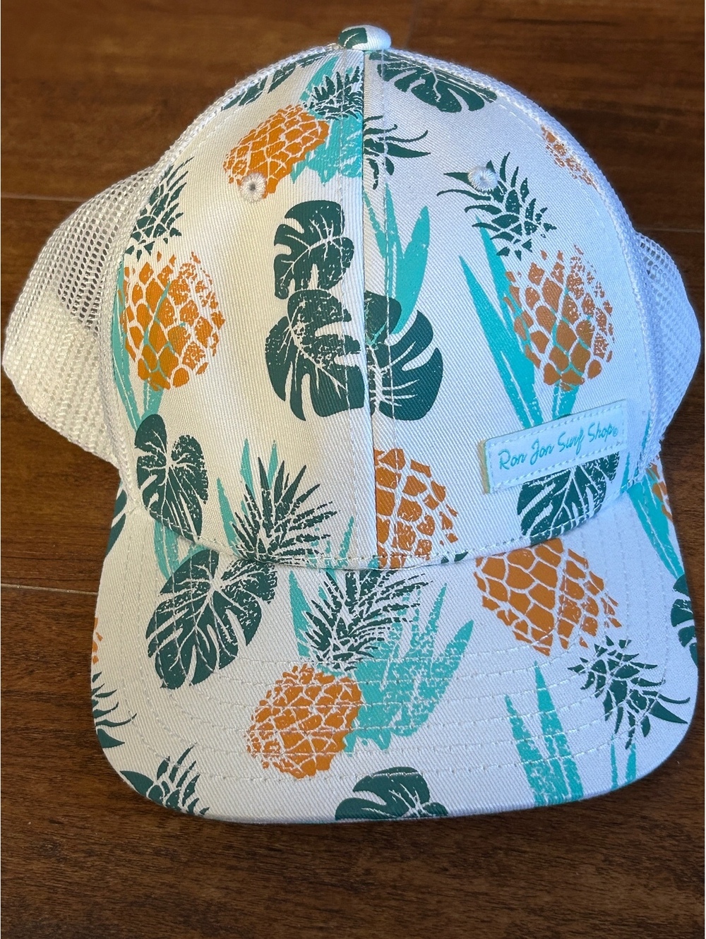 Ron Jon Surf Shop Pineapple Print Mesh Back Snapback Hat